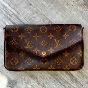 Used Louis Vuitton Clutch and Cardholder Combo